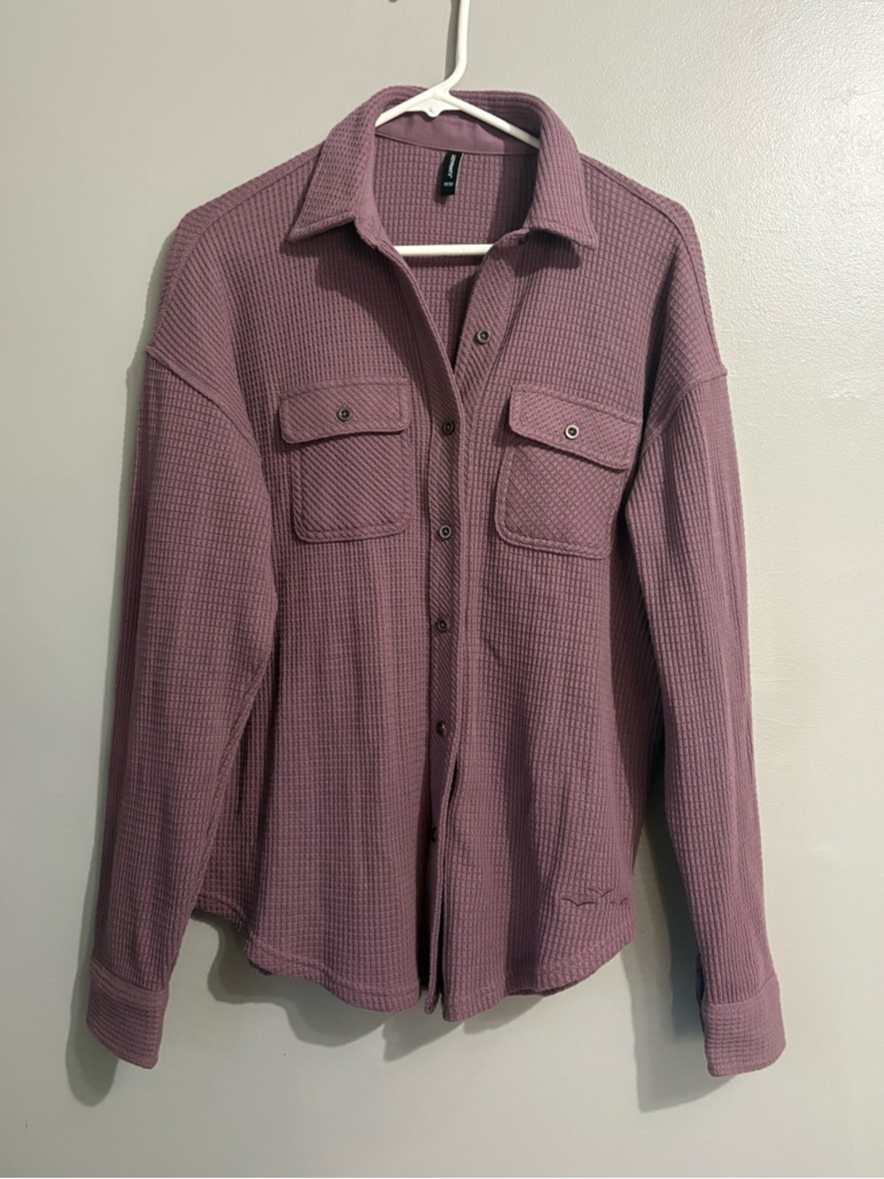 Lazypants Waffle Shacket - Picture 2 of 5